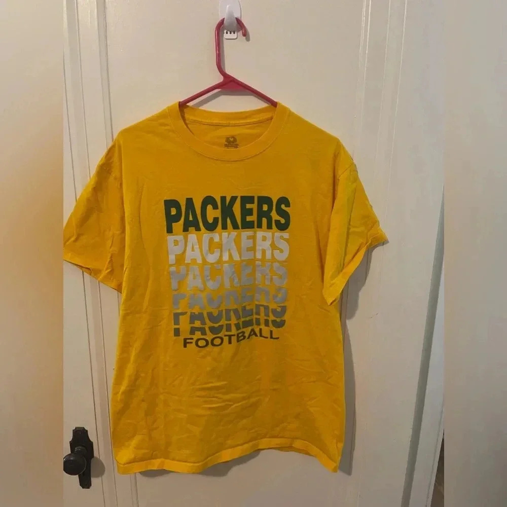 Green Bay Packers Large T-shirt-fruit of the loom Lofteez HD